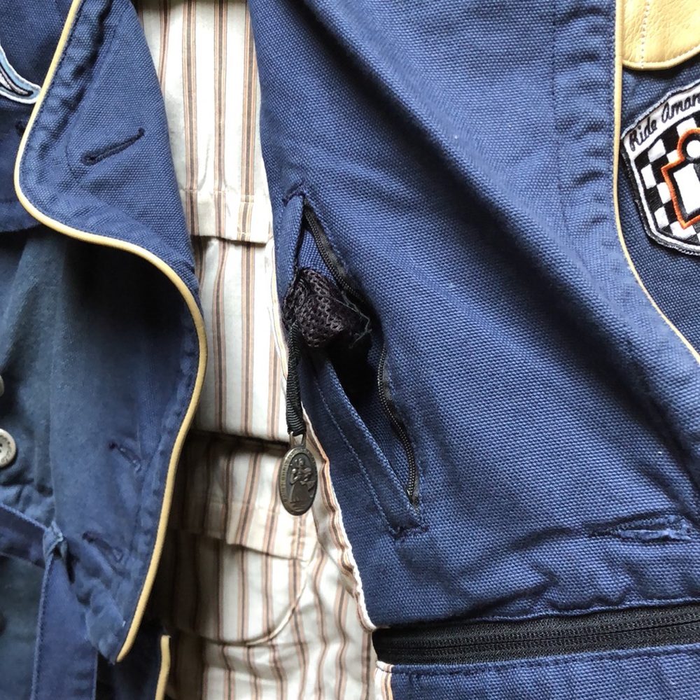 Icon Moto Motorcycle Jacket Womens Blue Armored ladies Motorsport Medium M - Picture 9 of 17
